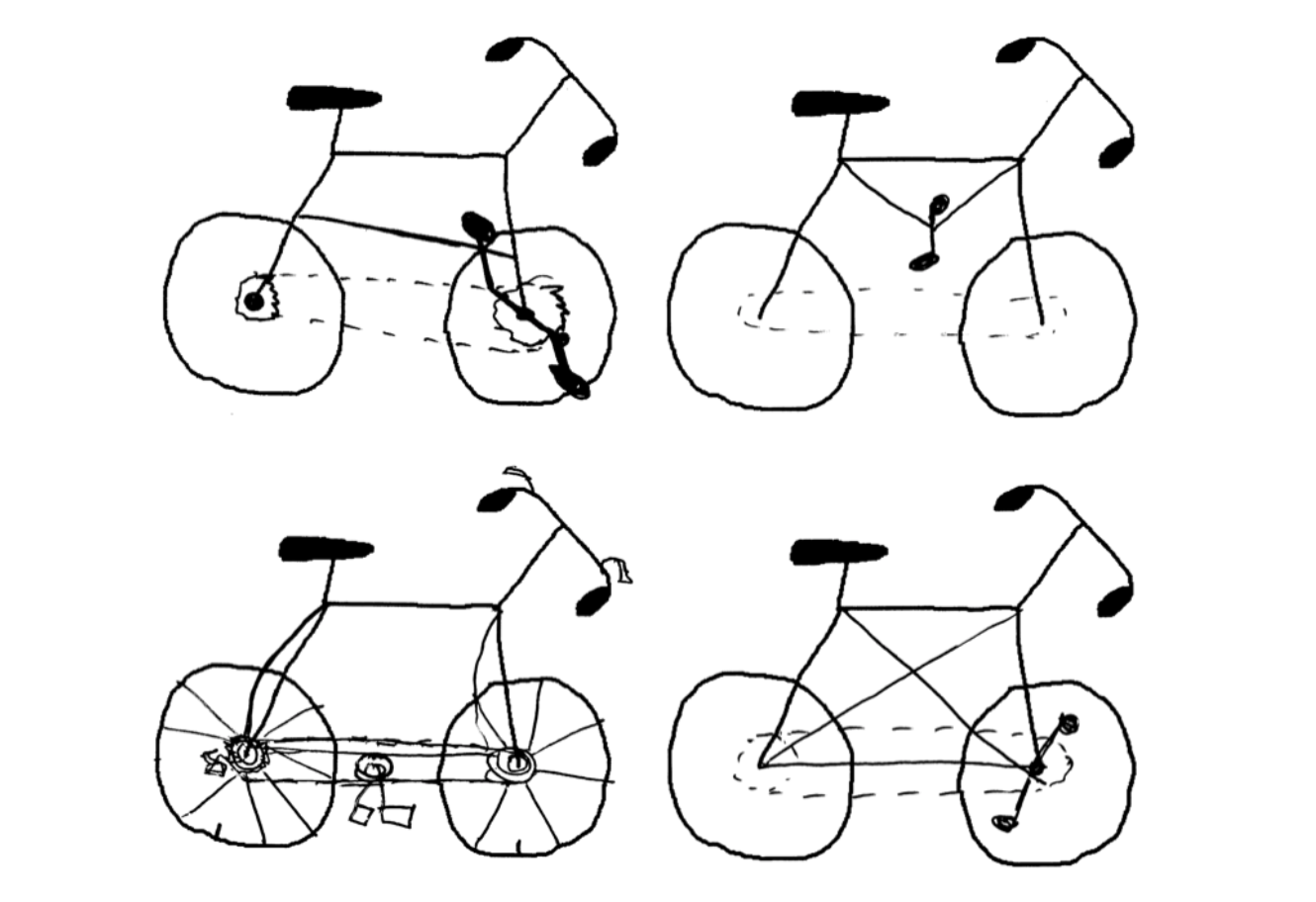 People cant draw a bike