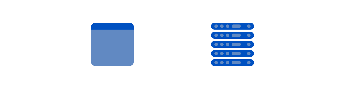 Simply a browser talking to a server
